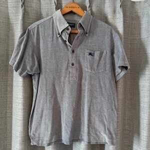 (L) Burberry Golf Gray Woman Polo Shirt